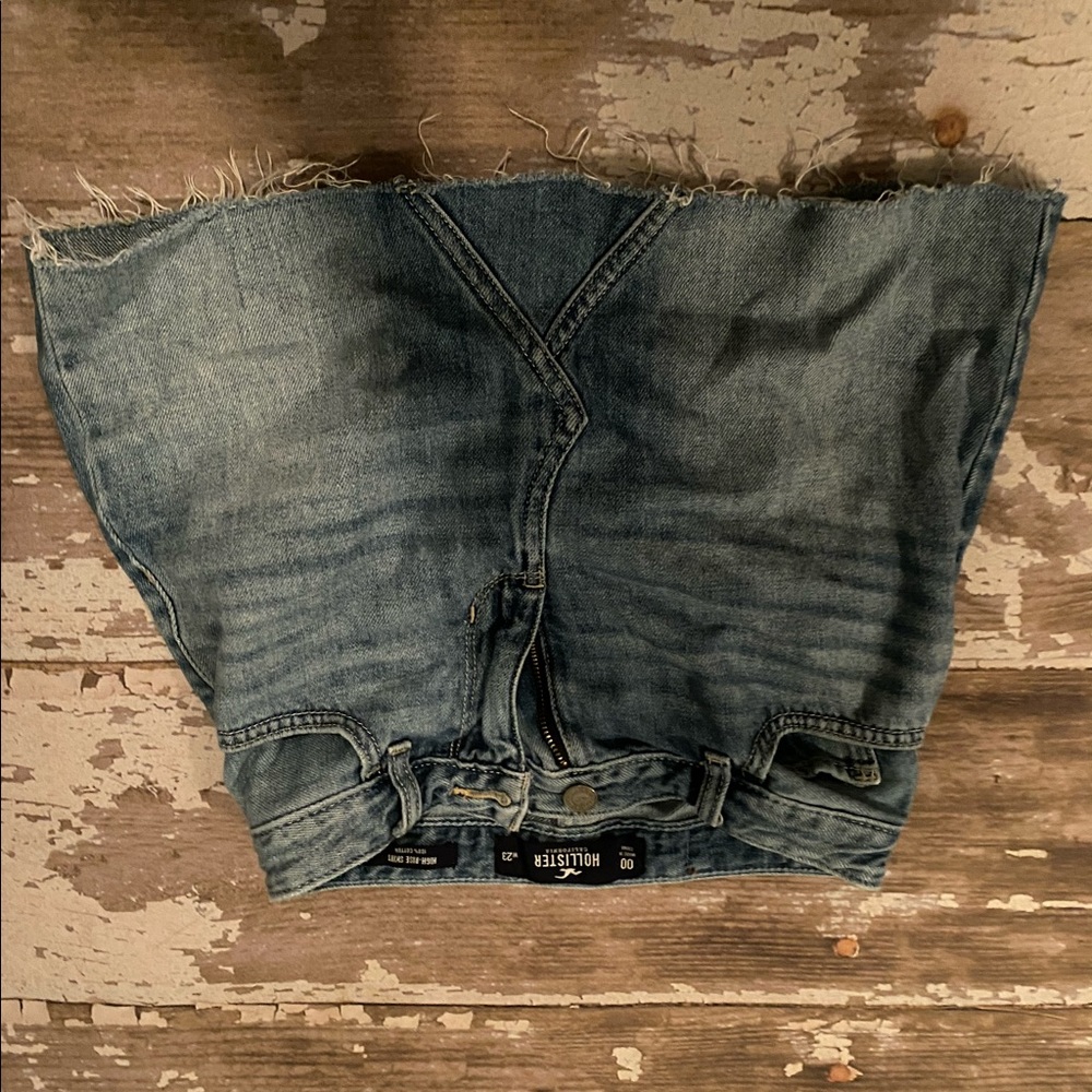 Hollister jean skirt